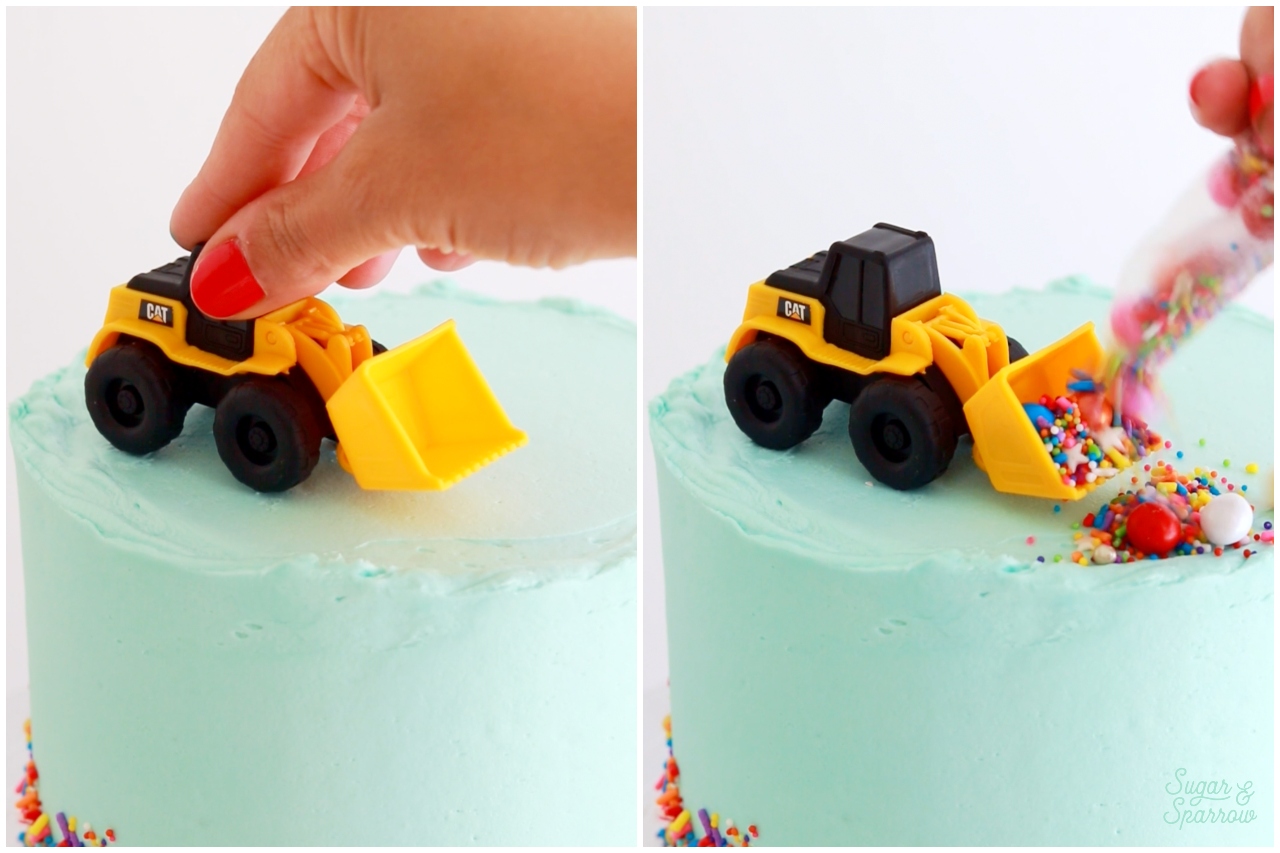 construction truck cake tutorial
