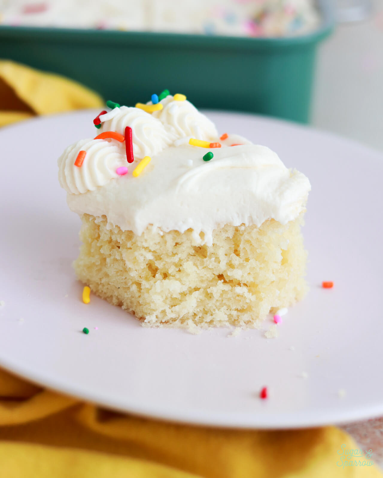vanilla sheet cake recipe with vanilla buttercream