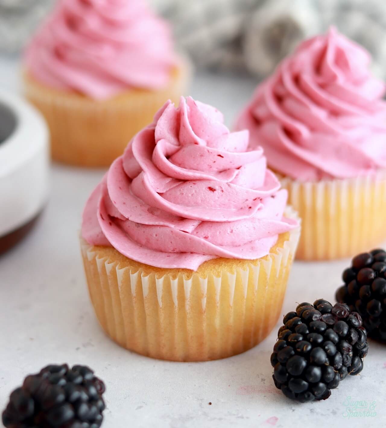 Blackberry Buttercream Recipe by Sugar & Sparrow