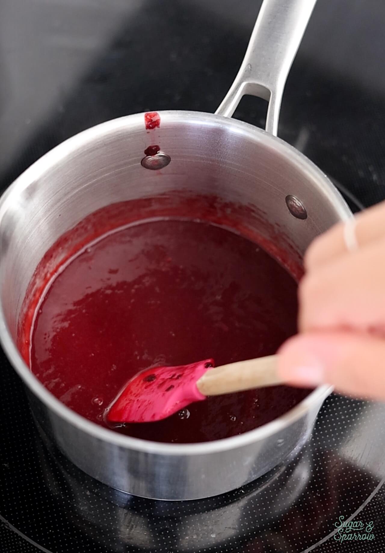 reduced blackberry puree
