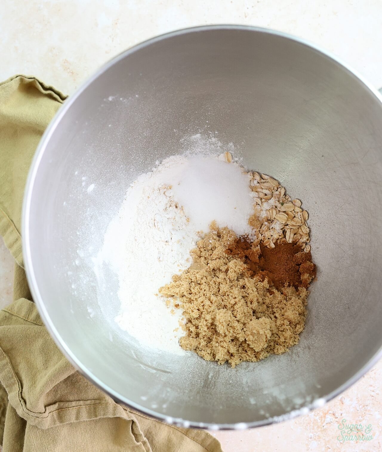 mix the dry ingredients together