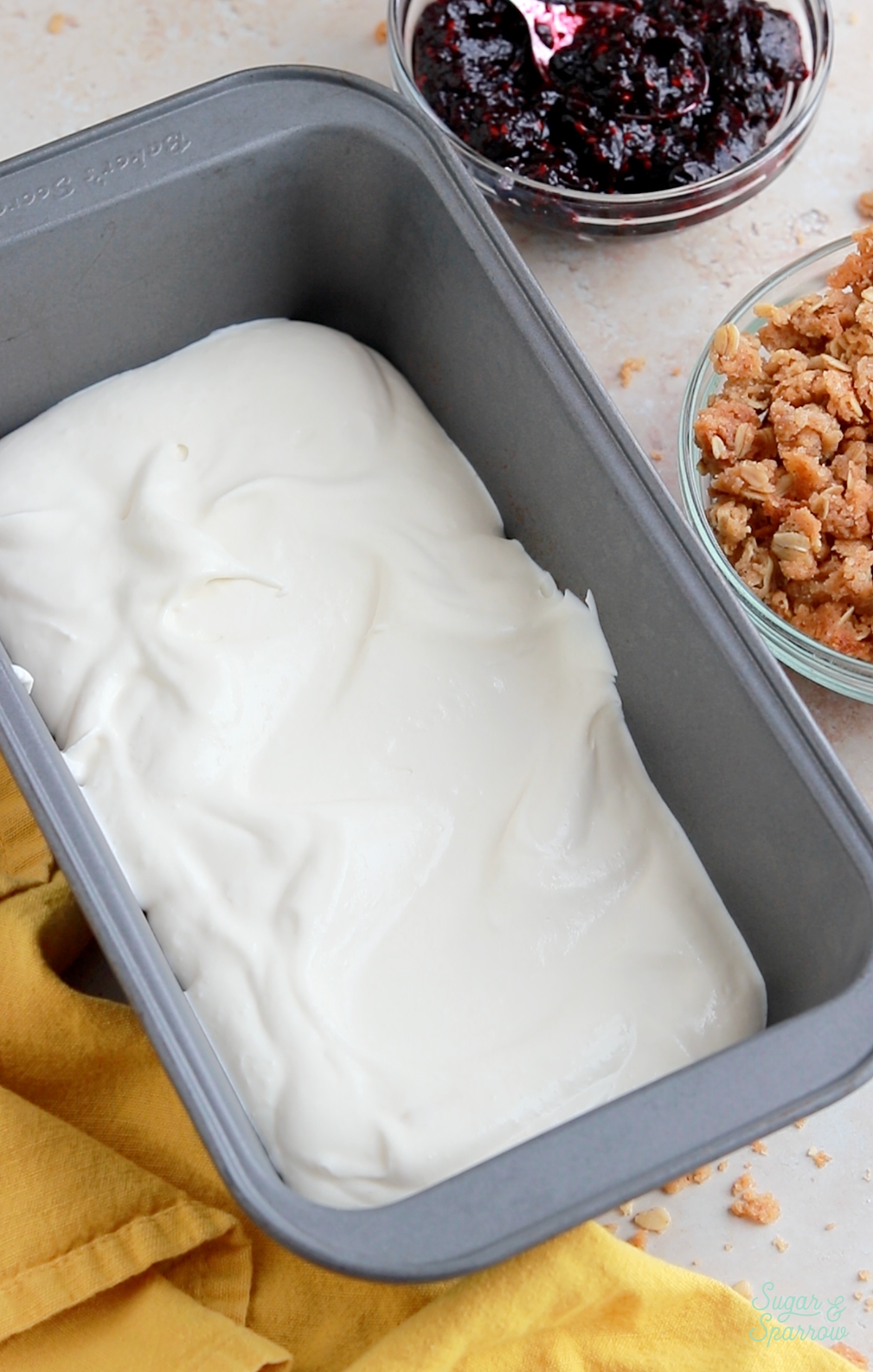no churn vanilla ice cream recipe in a loaf pan