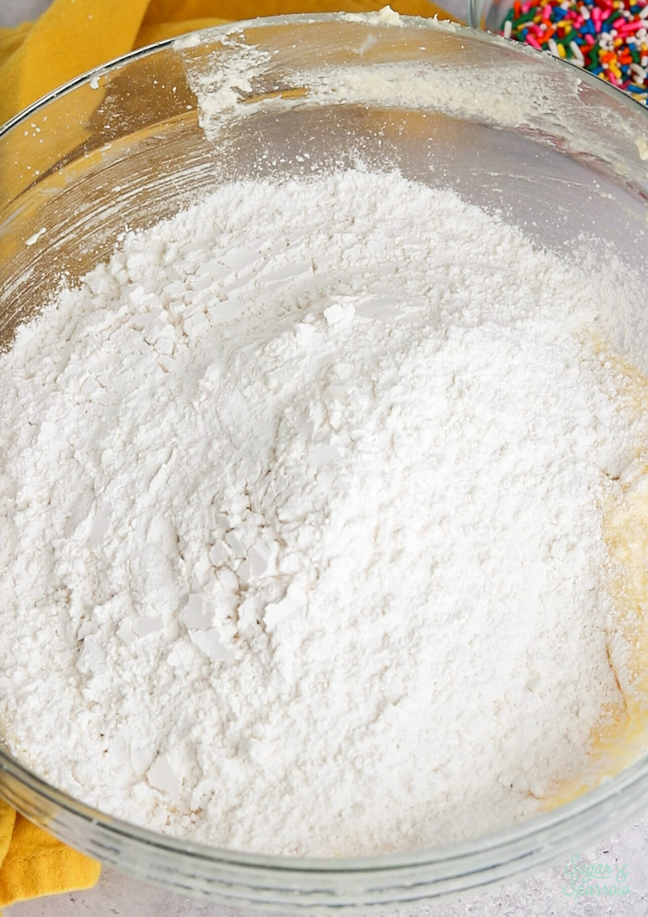 add the dry ingredients all at once