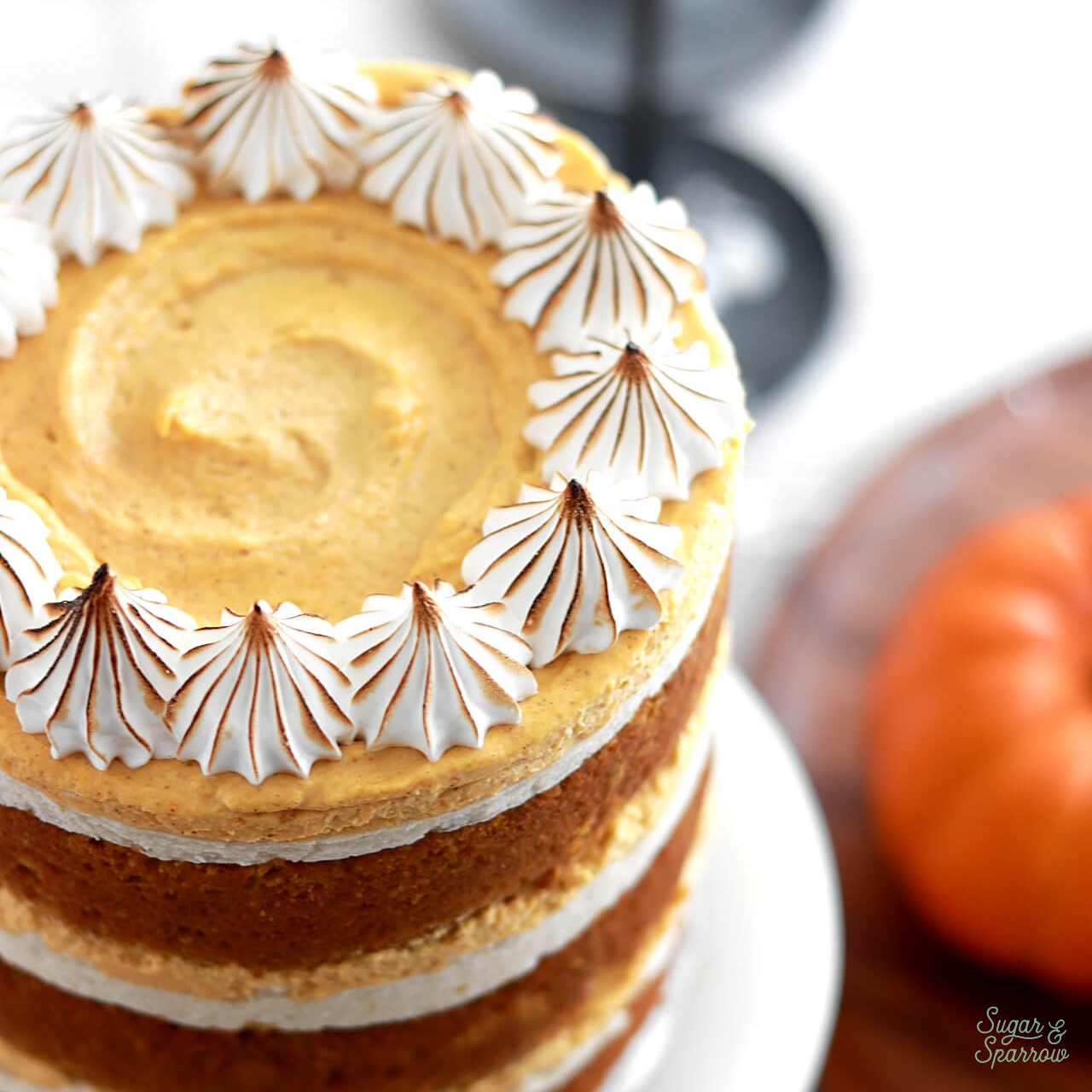 pumpkin pie layer cake recipe inspired by milk bar