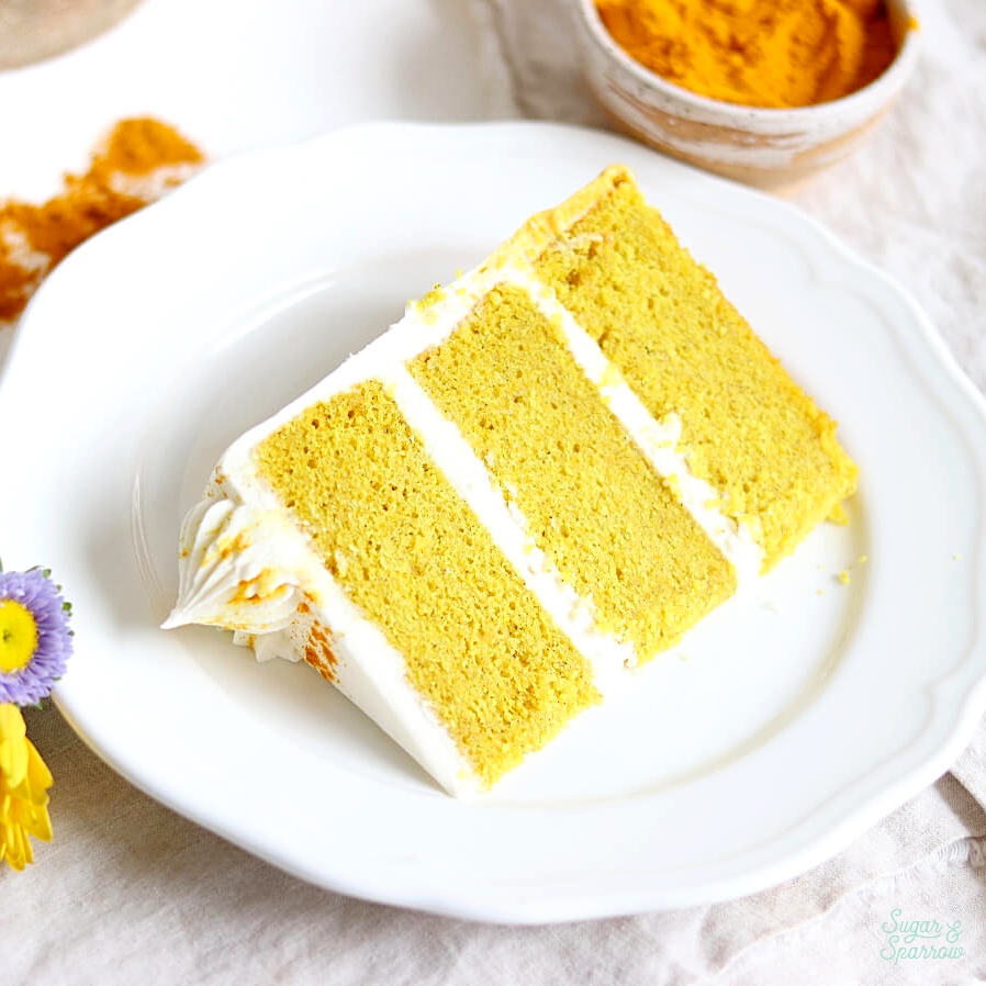 golden milk latte cake