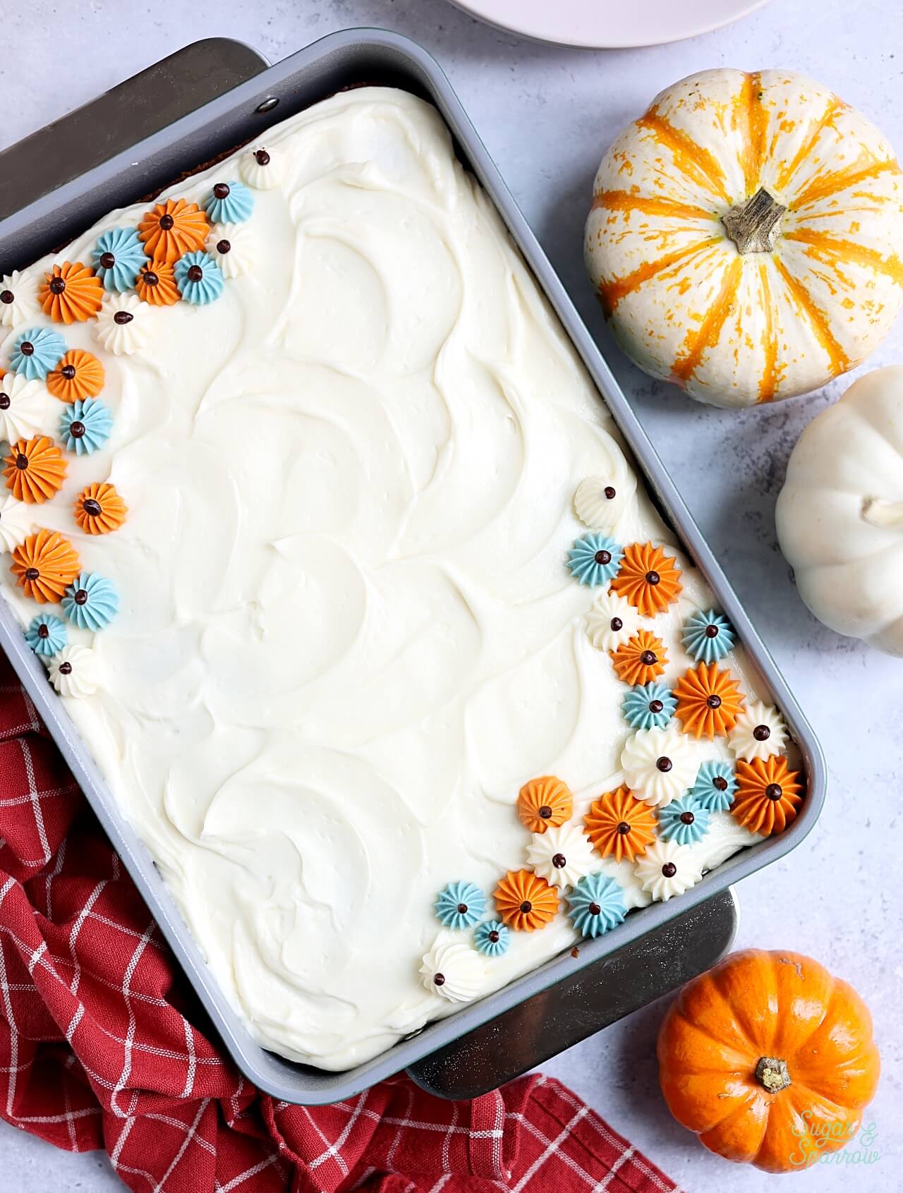 pumpkin sheet cake with cream cheese frosting recipe