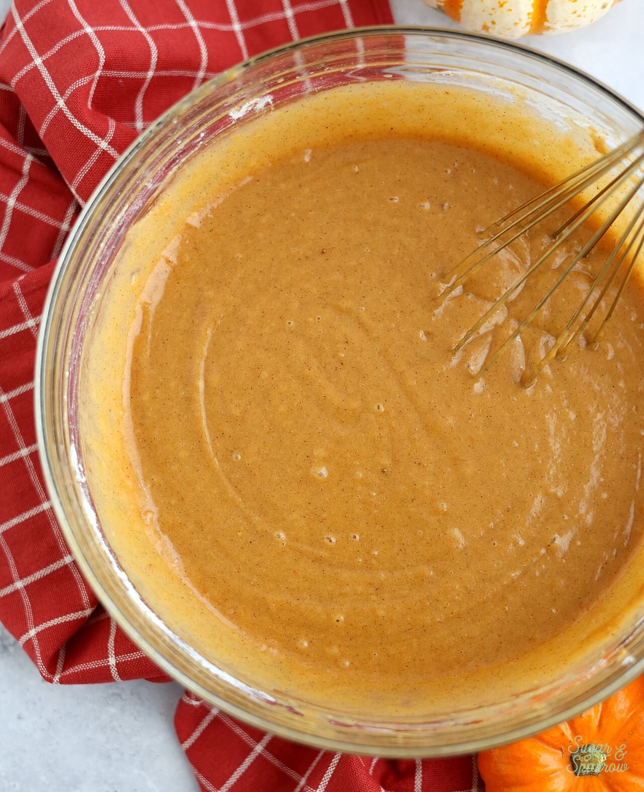 pumpkin cake batter