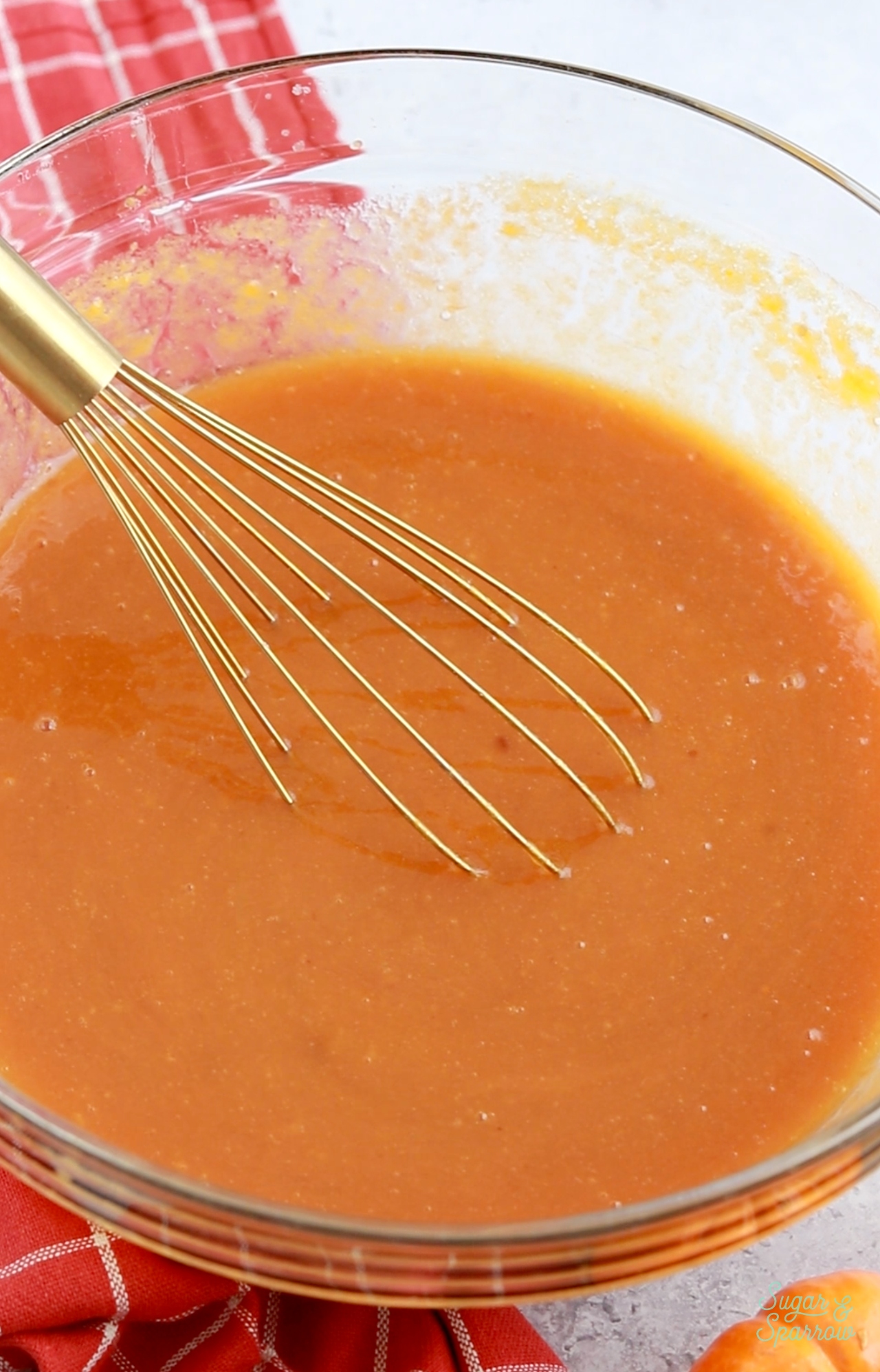 whisk together the wet ingredients