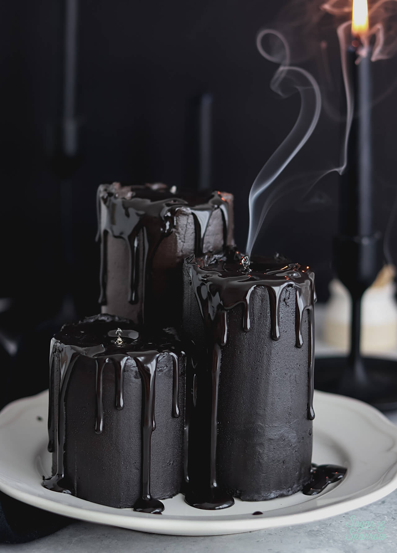 melted candle cupcakes