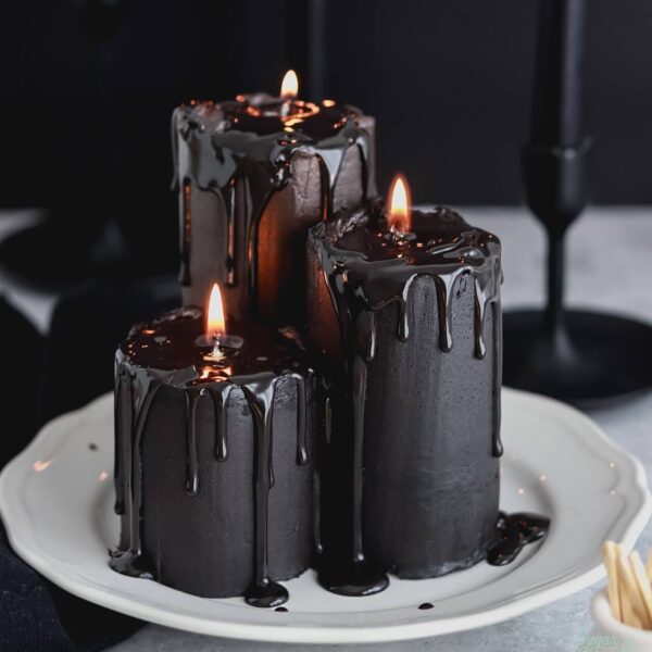 melting candle cupcakes tutorial