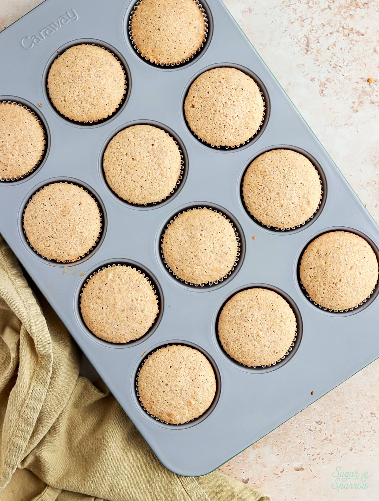 london fog cupcakes in pan