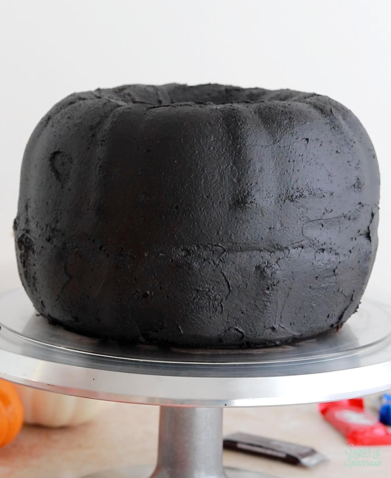 pumpkin shaped cake with bundt cakes