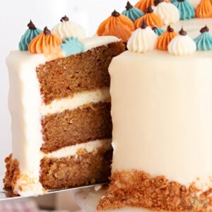 pumpkin layer cake recipe by sugar and sparrow