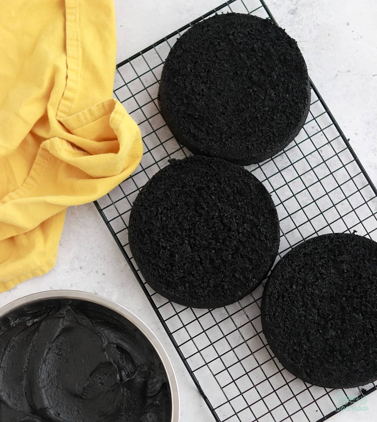 dairy free egg free black velvet cake