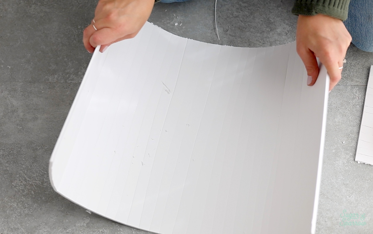 how to make a cylinder out of foam board