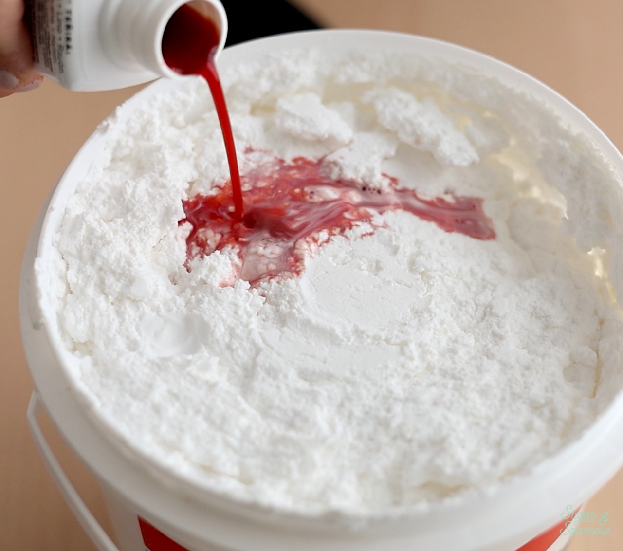 tinting spackle with rit dye