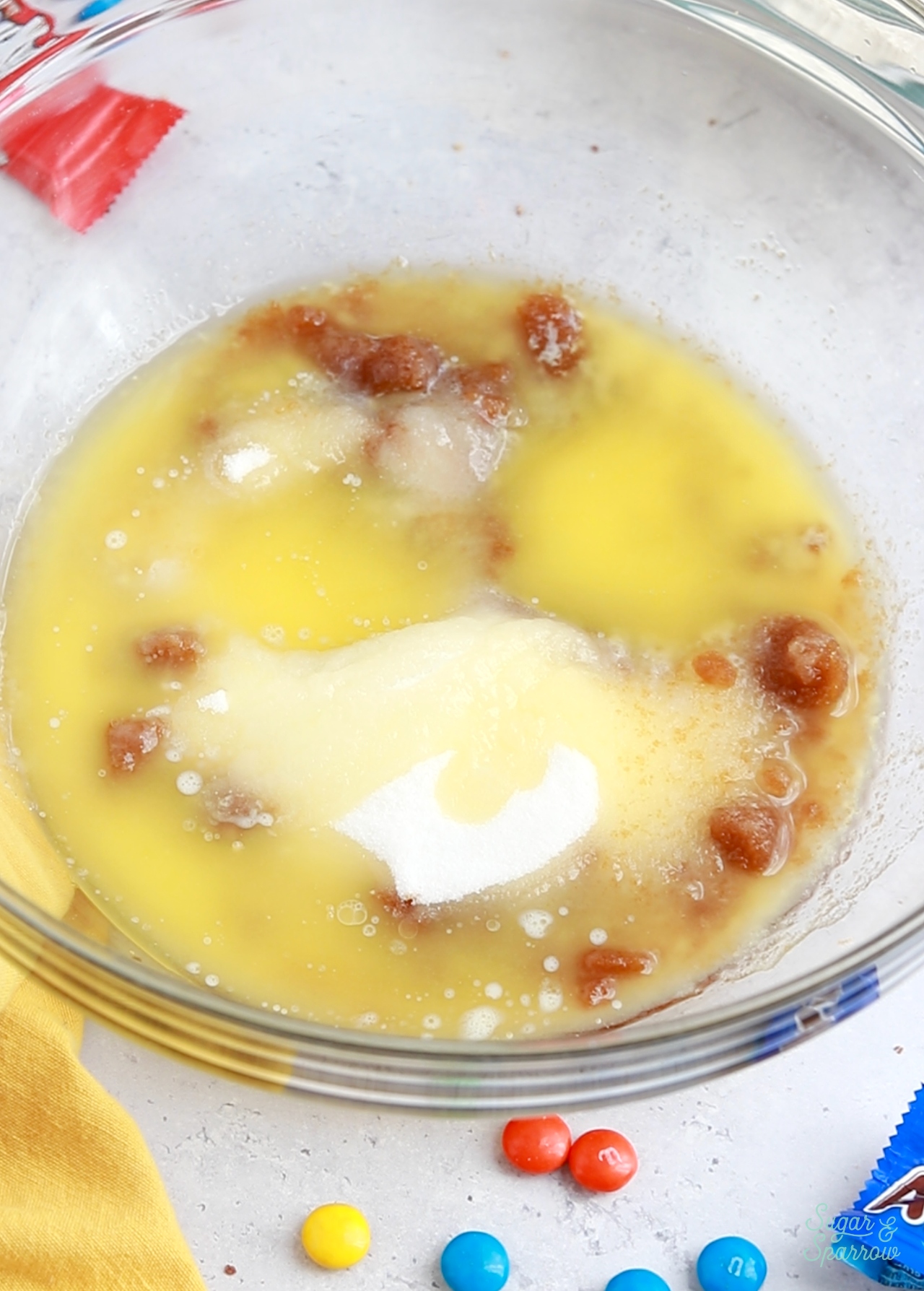 cookie bar recipe with melted butter