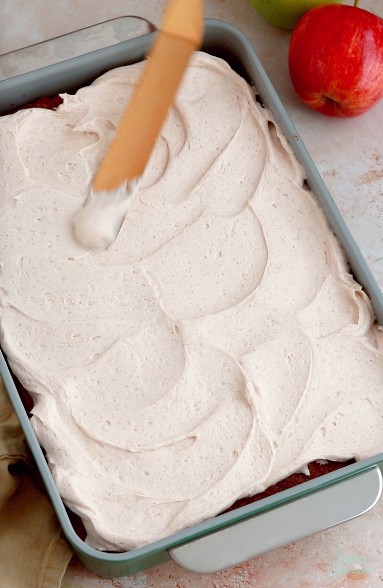 how to frost a sheet cake