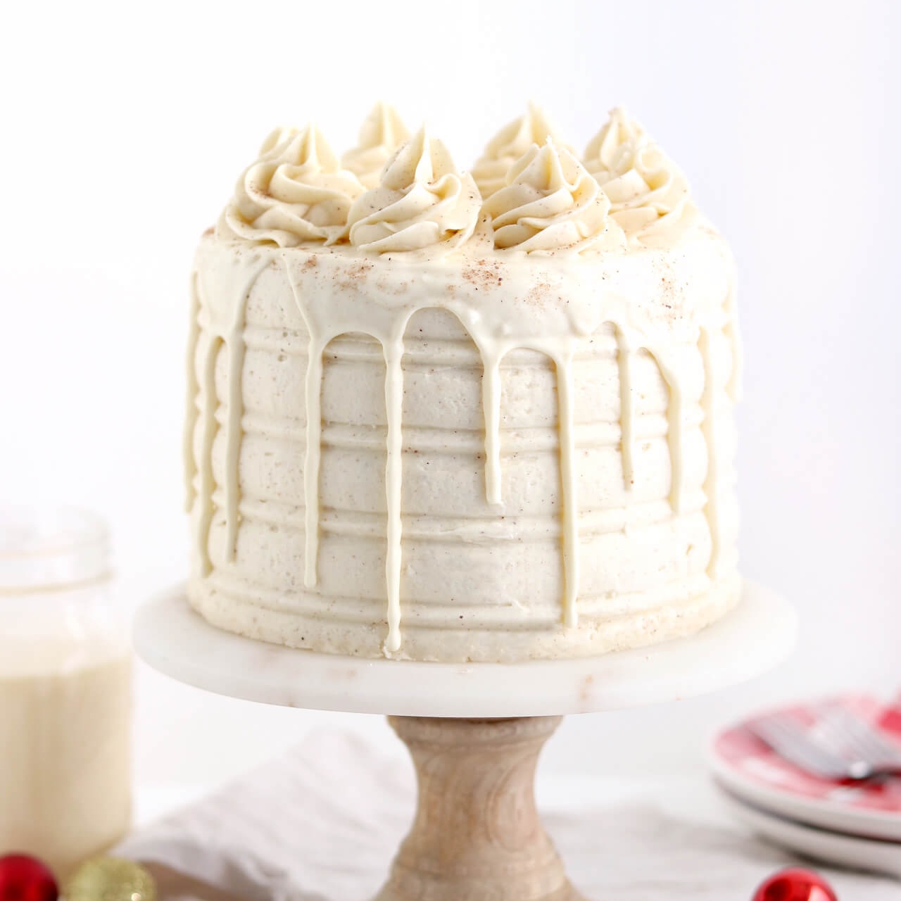 eggnog layer cake recipe