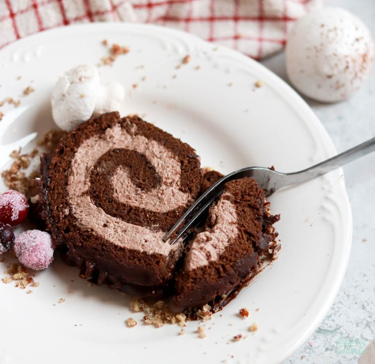 chocolate swiss roll cake recipe