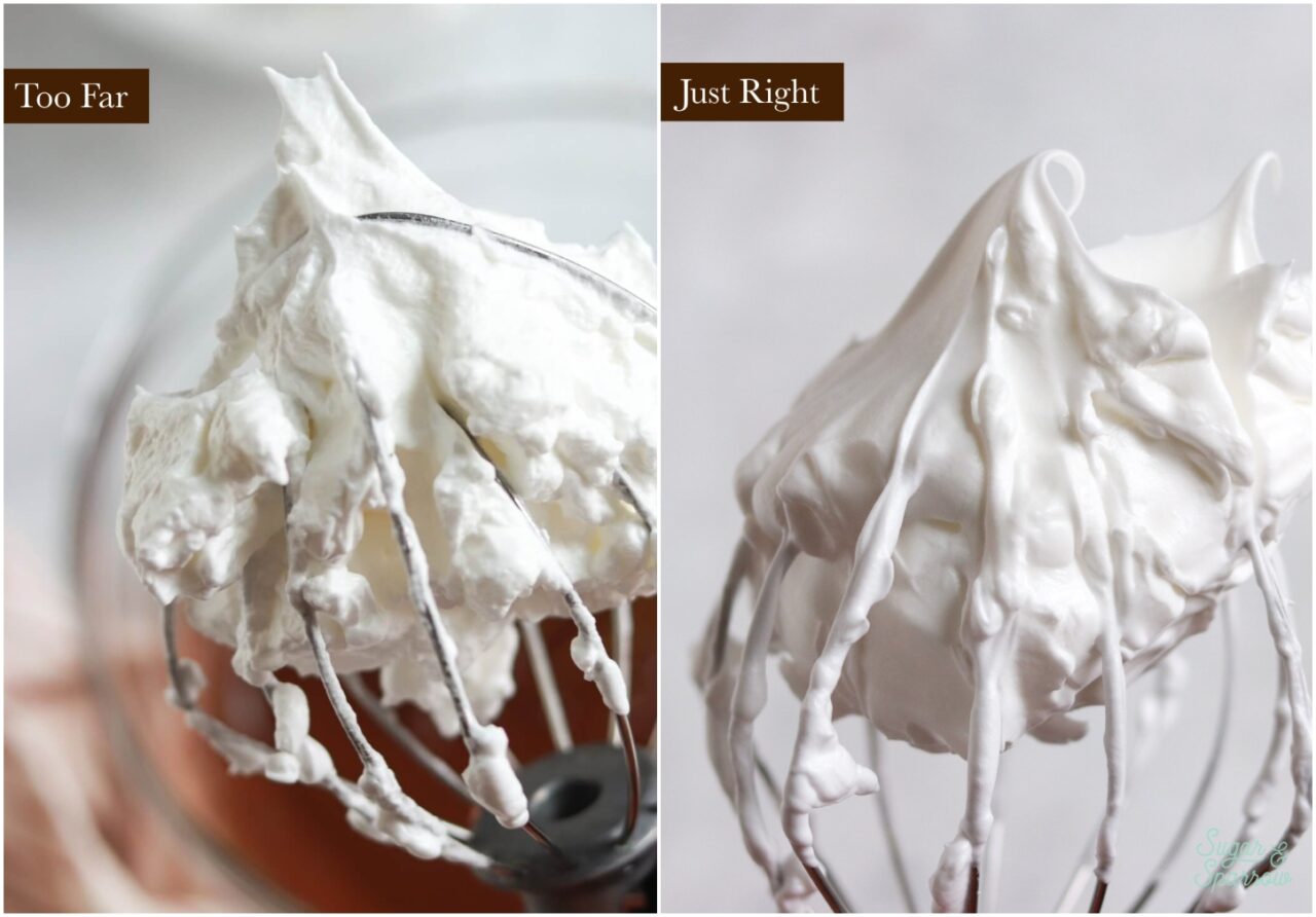 what are glossy stiff peak egg whites