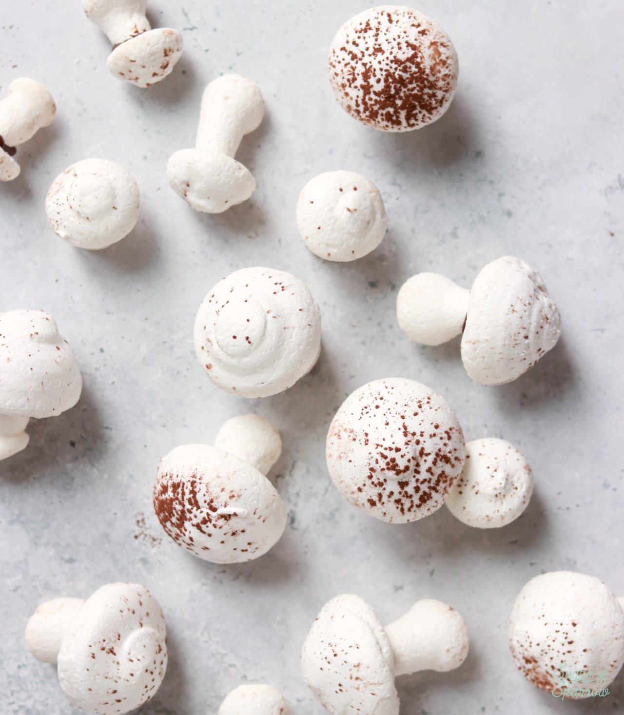 meringue mushrooms recipe for yule log cake