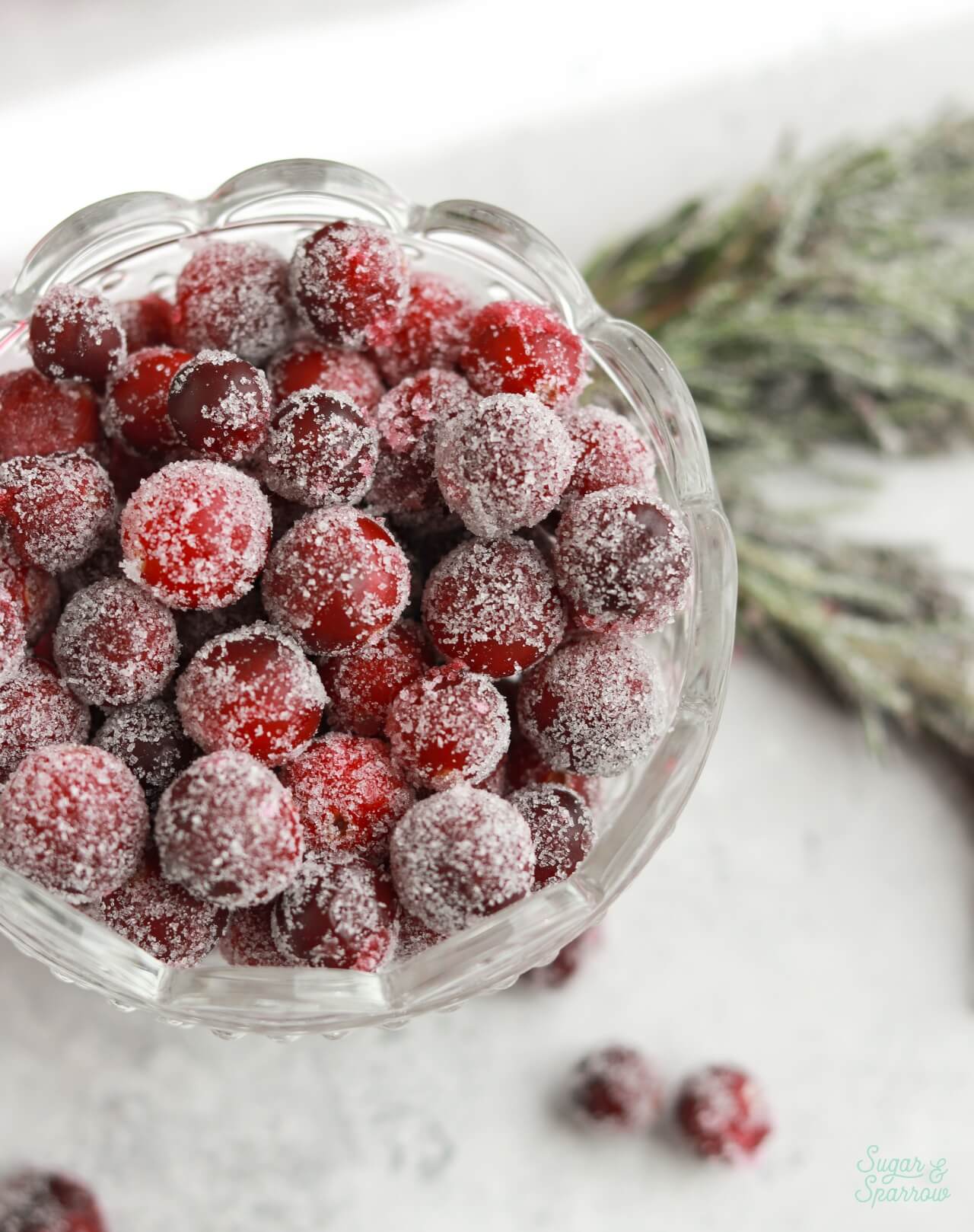 how to store sugared cranberries