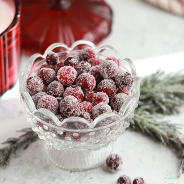 sugared cranberries and sugared rosemary recipe