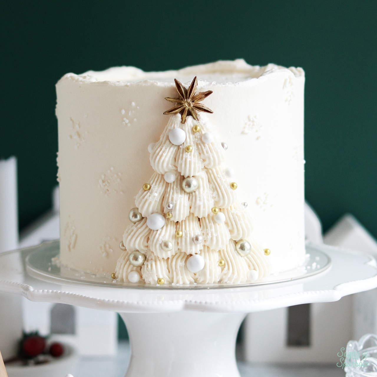 White Christmas Cake, image size:1280x1280