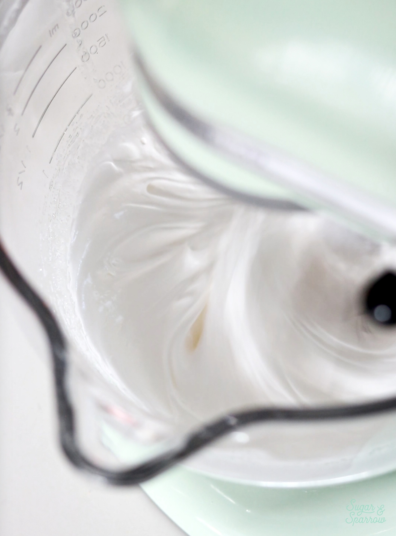 making meringue for mushrooms