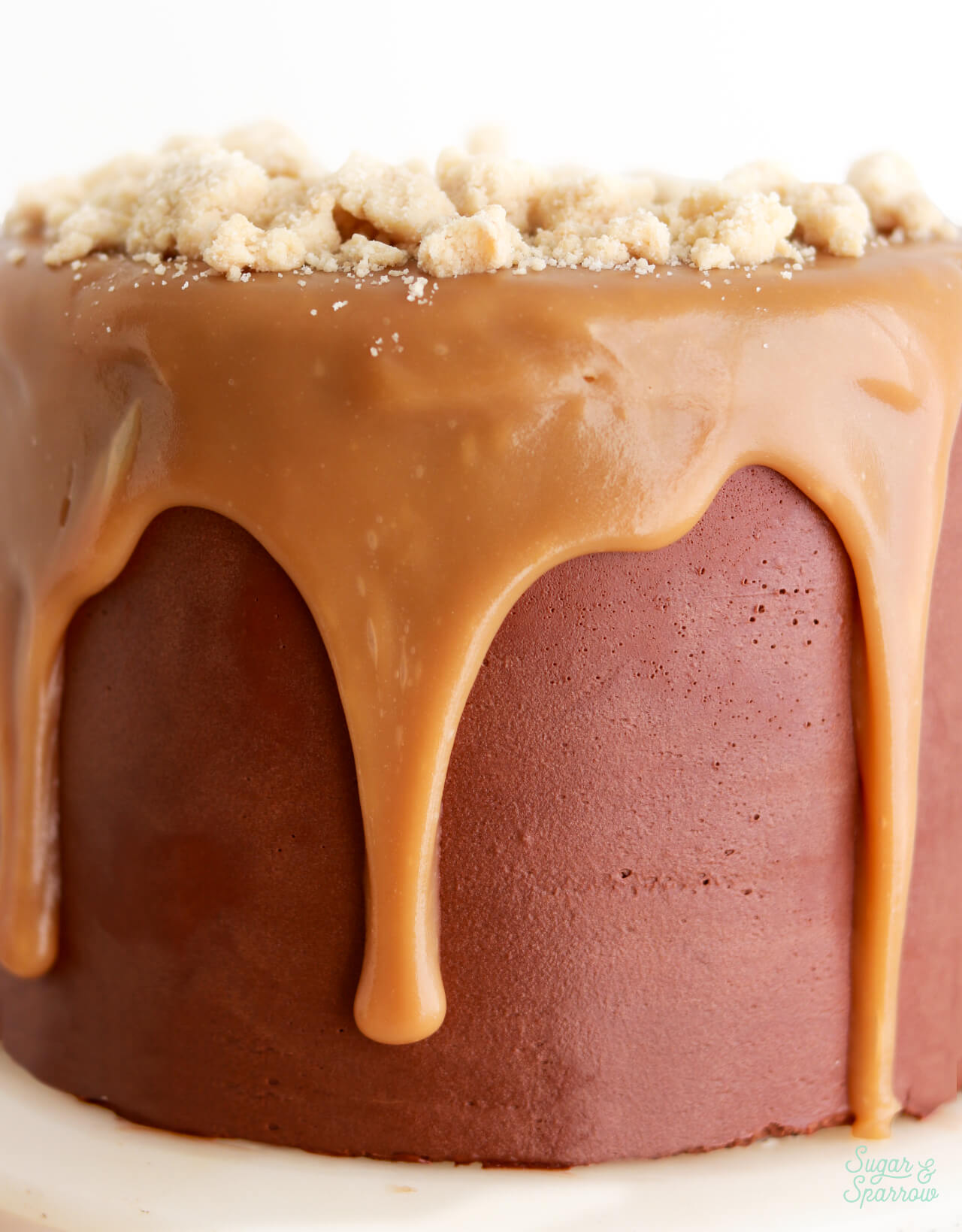 thick caramel drip for cakes