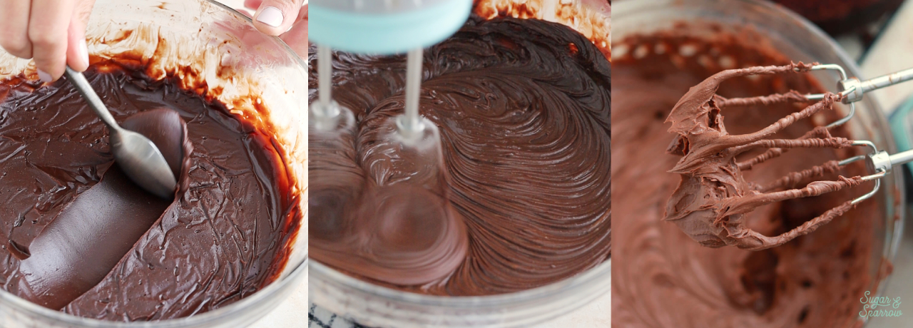 how to make whipped chocolate ganache frosting