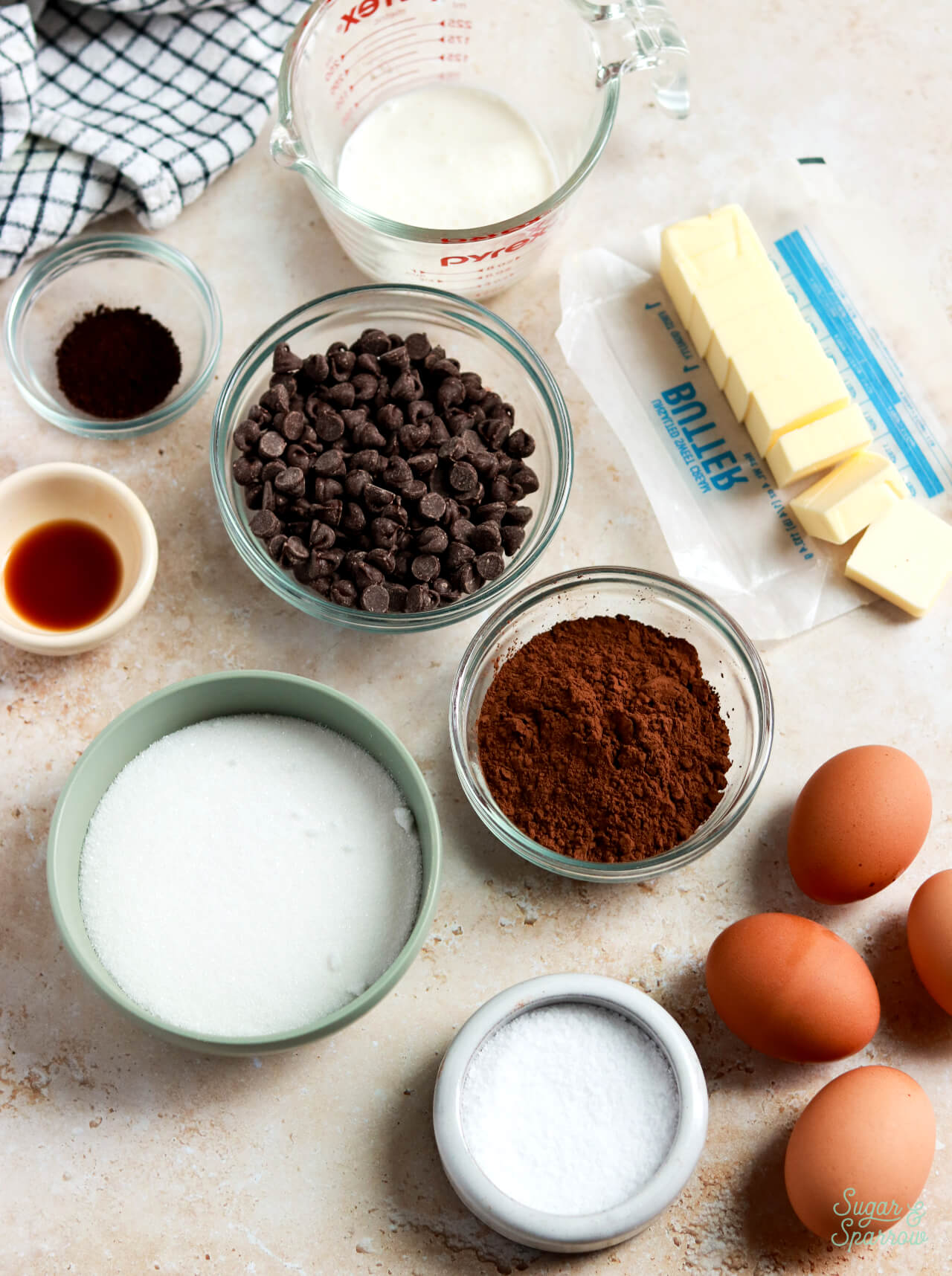 flourless chocolate cake ingredients
