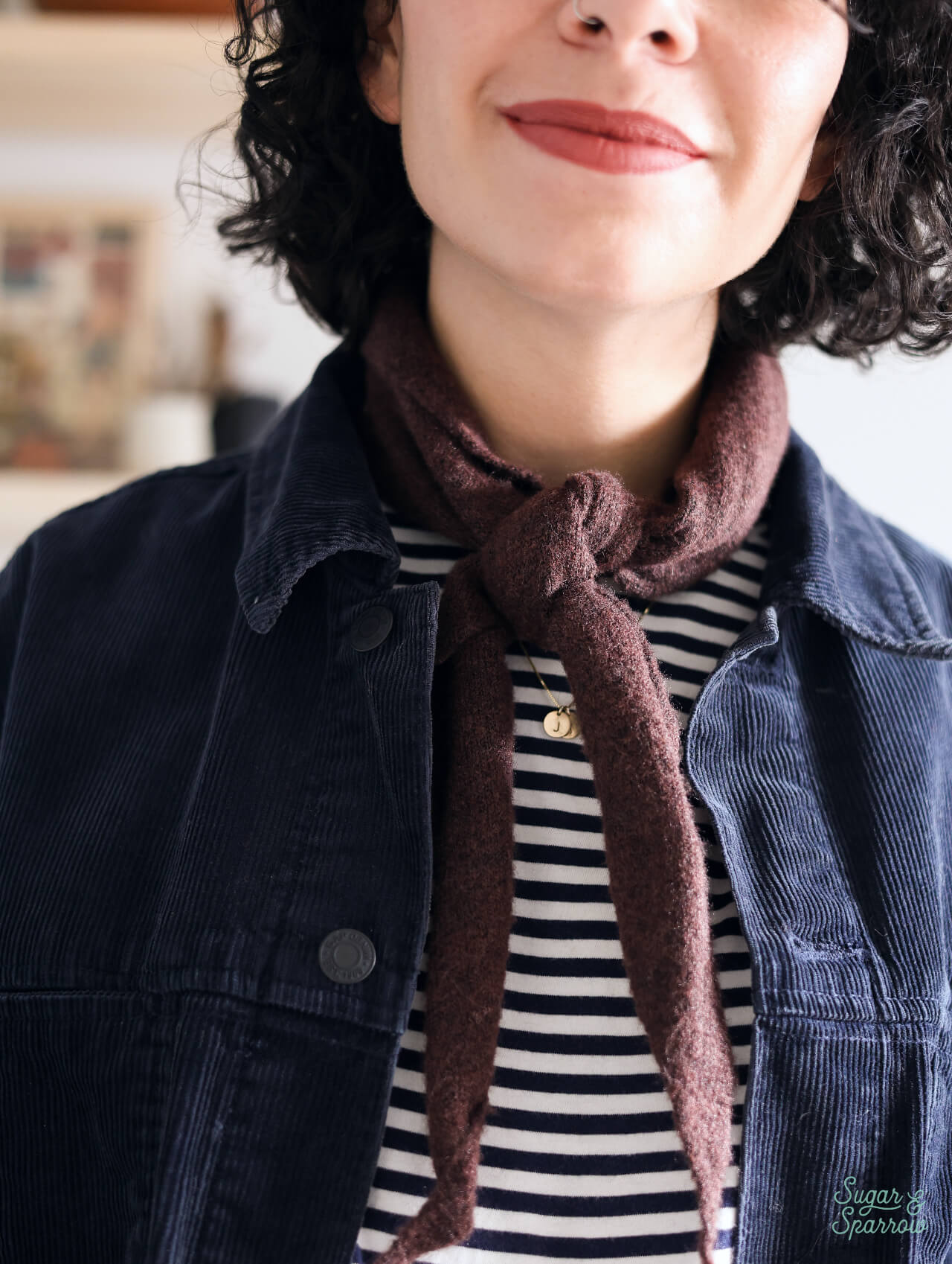 brown triangle scarf