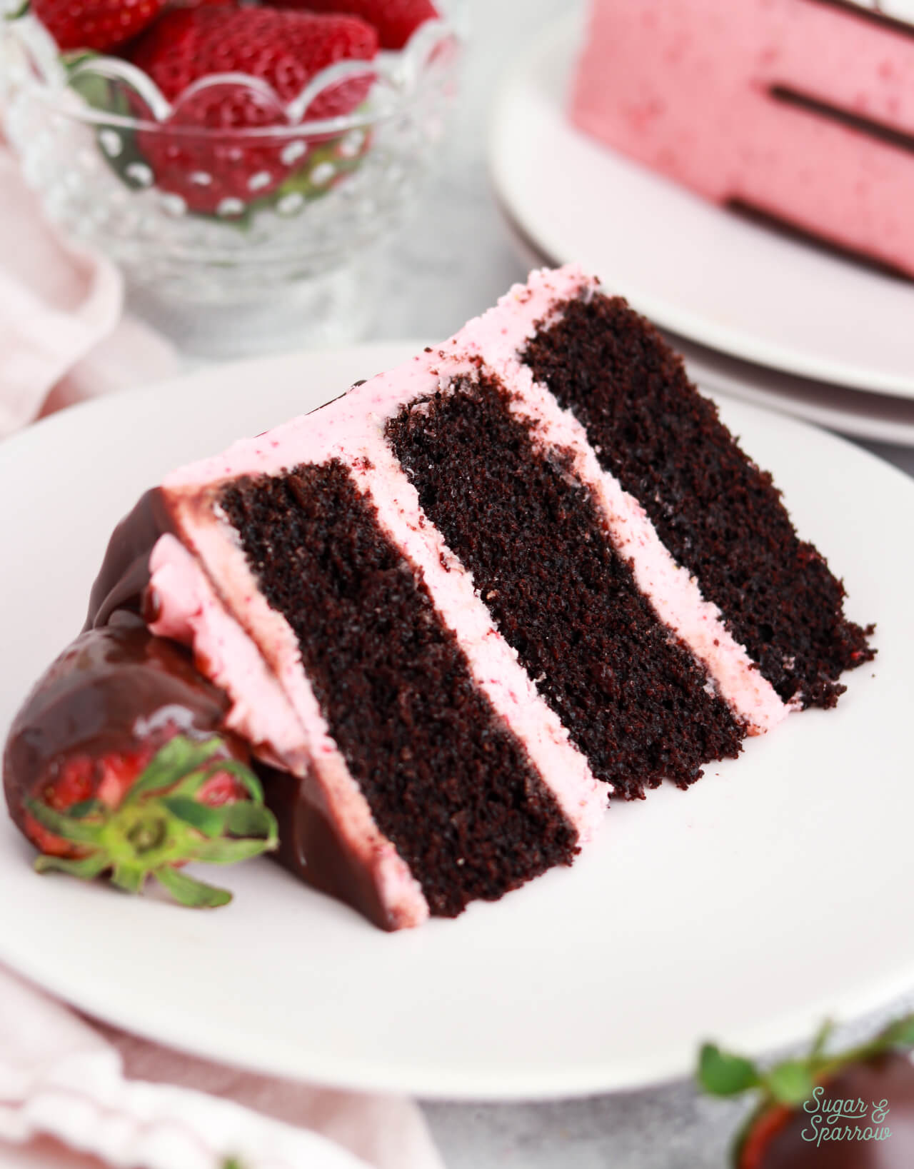 chocolate cake with strawberry frosting recipe