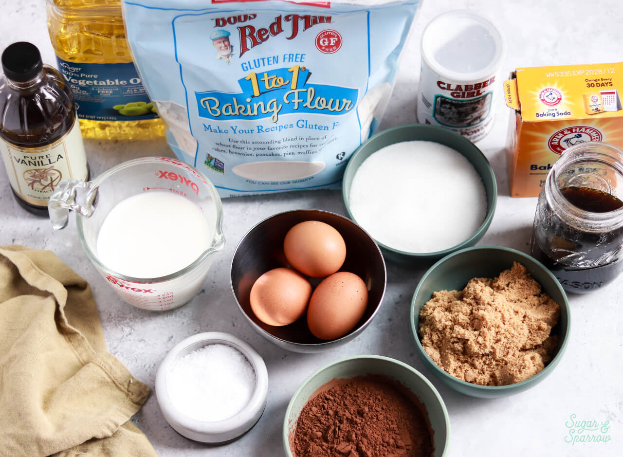 gluten free chocolate cake ingredients