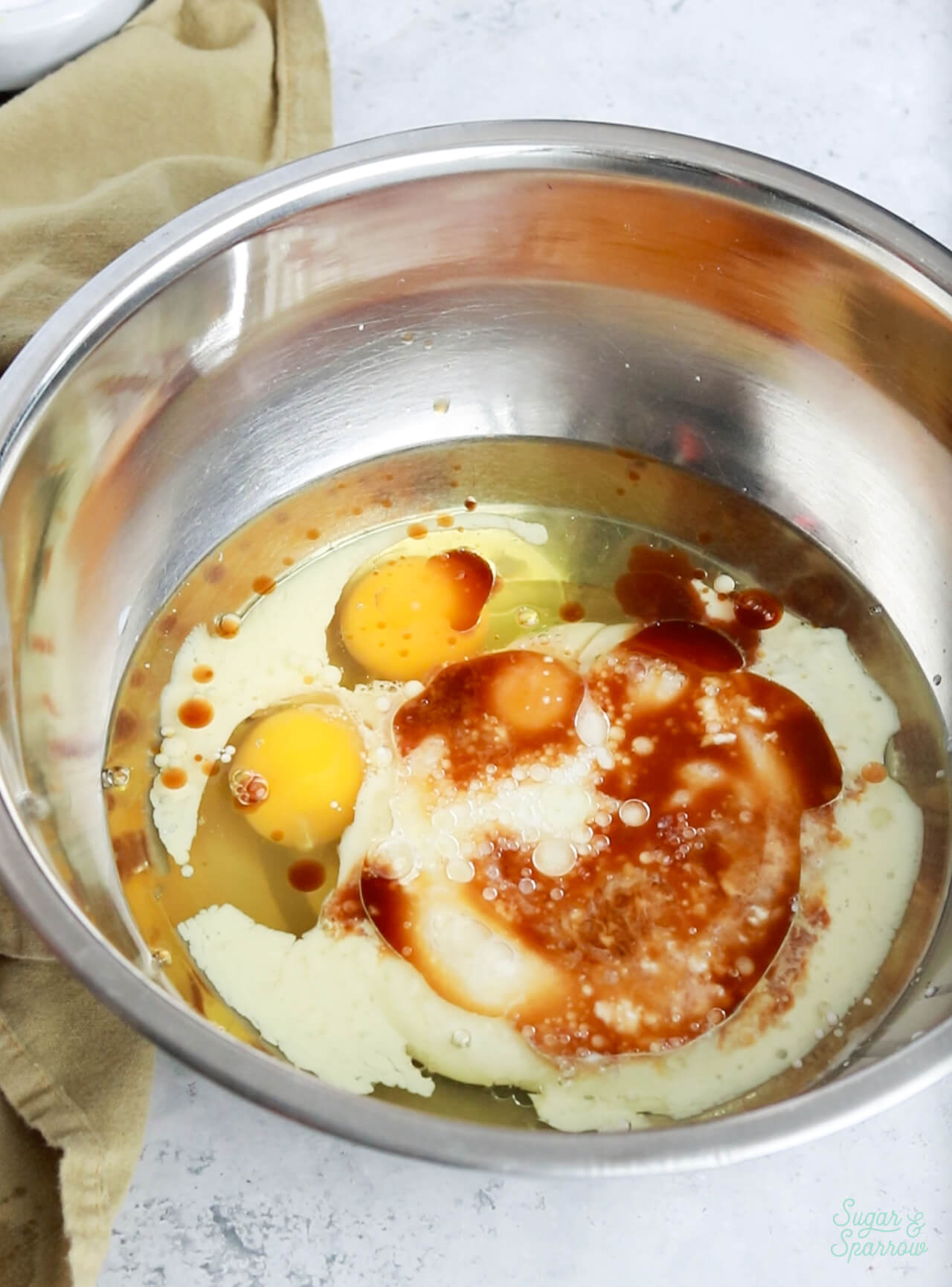 wet ingredients for gluten free chocolate cake