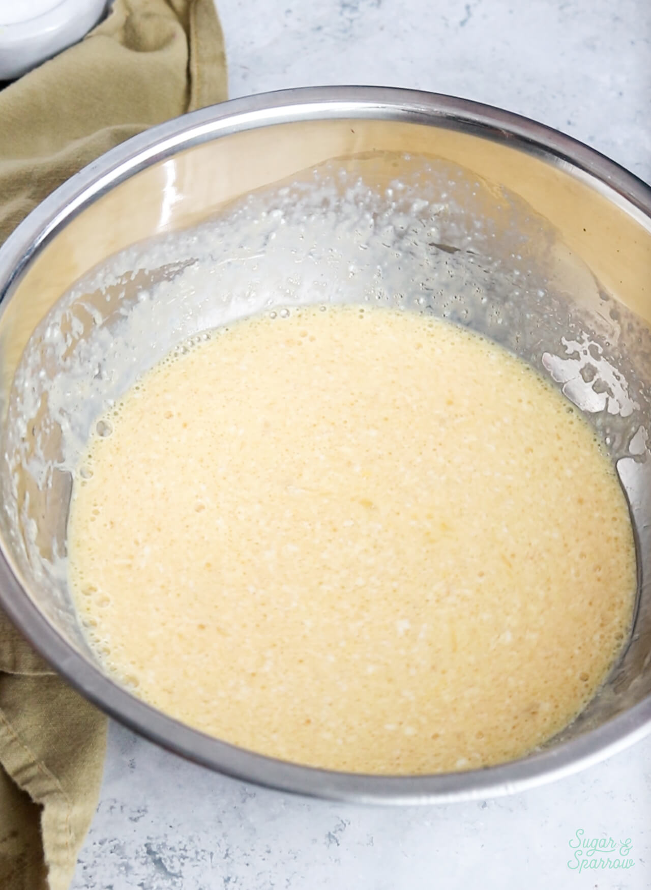 whisk together the wet ingredients