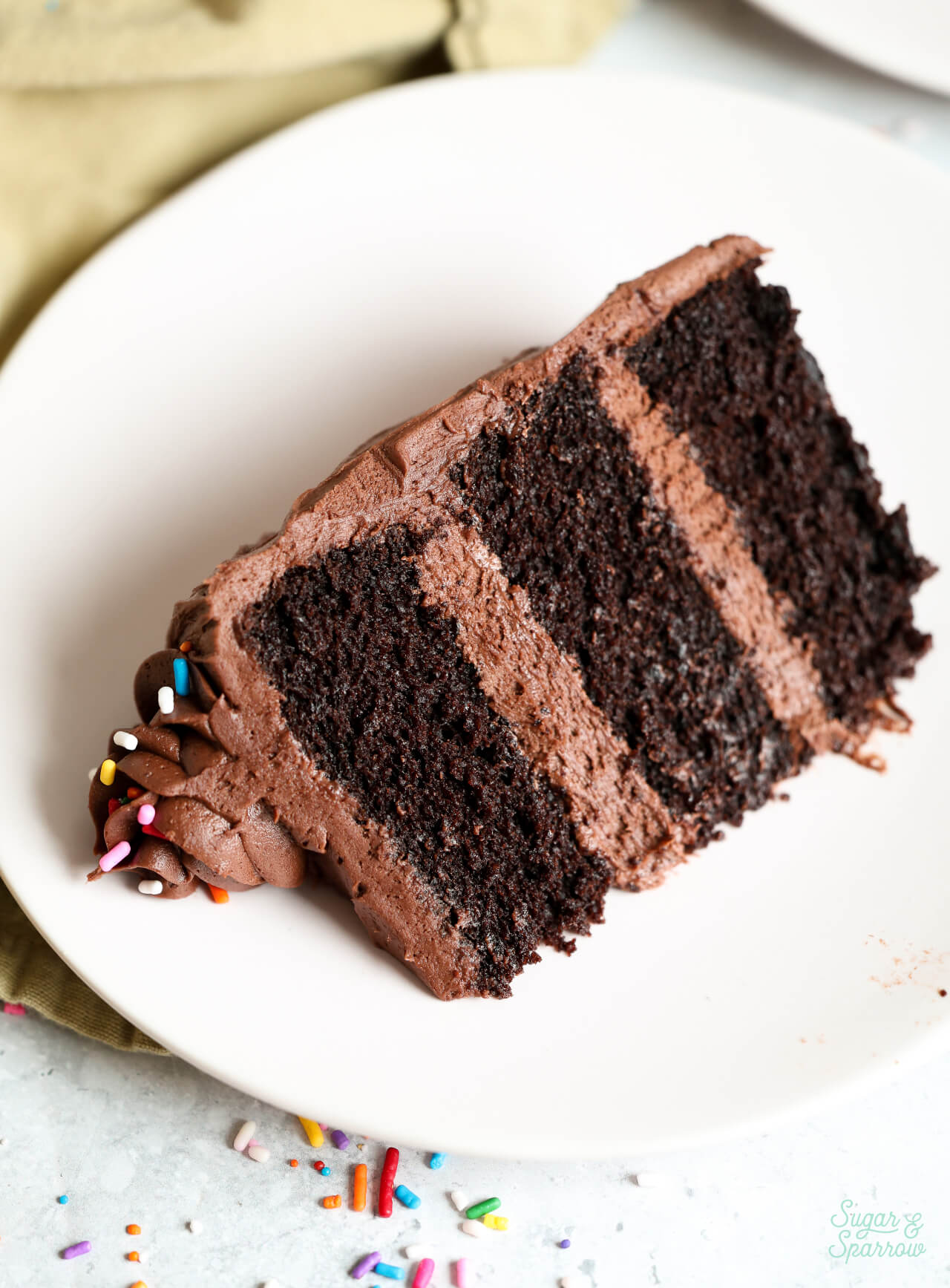 gluten free chocolate cake with fudgy texture