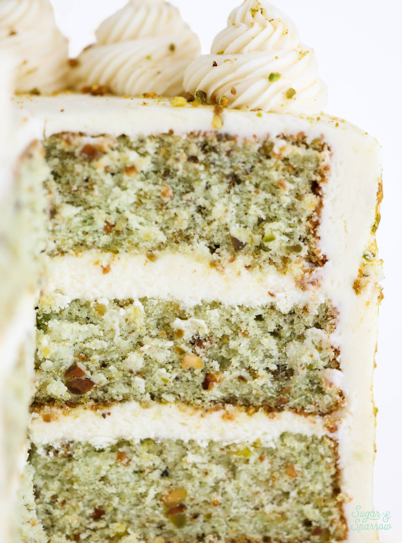 pistachio layer cake recipe with cream cheese frosting
