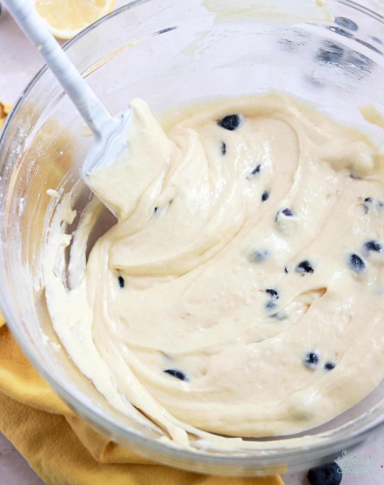 lemon blueberry cupcake batter