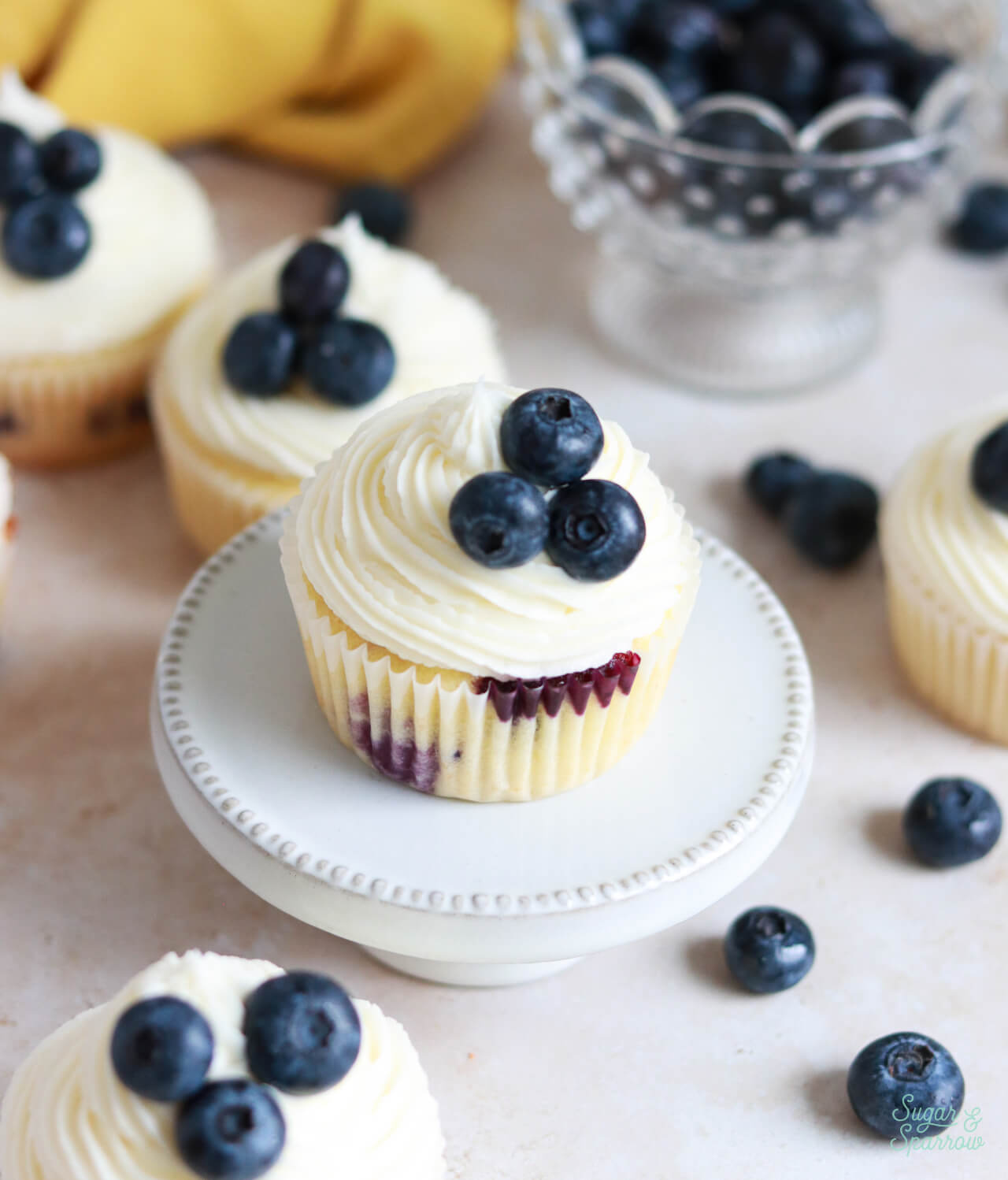 lemon blueberry cupcakes with cream cheese frosting recipe