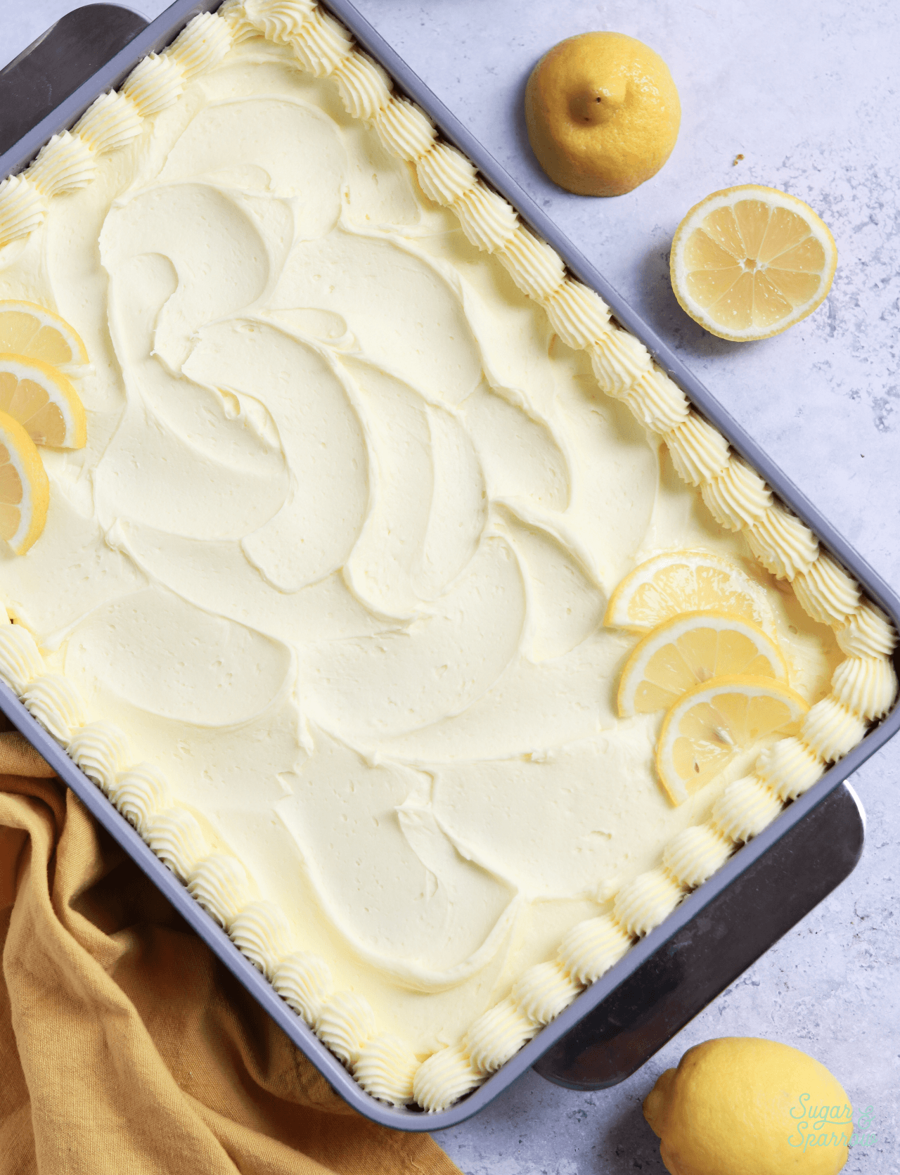 lemon sheet cake recipe with lemon buttercream