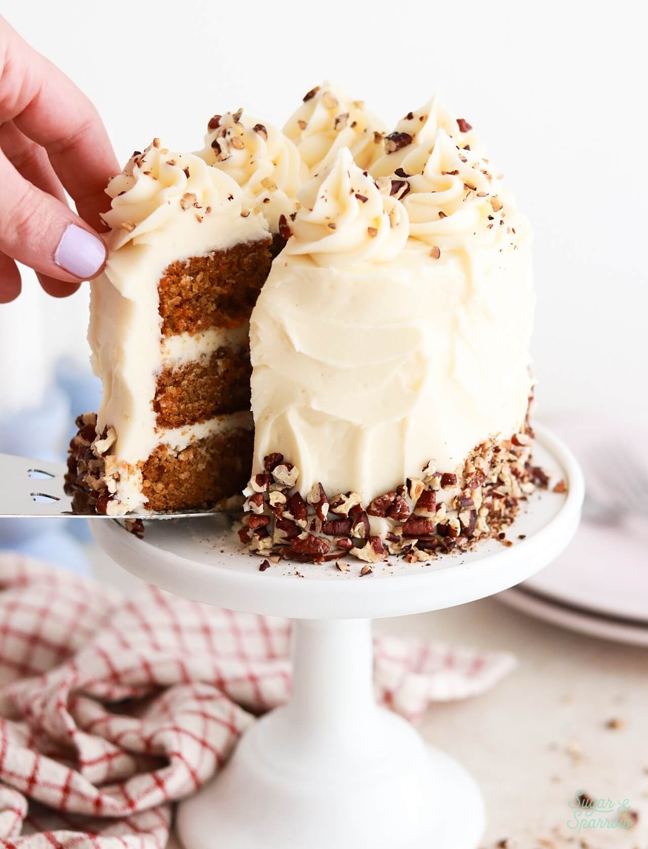 small batch carrot cake recipe with cream cheese frosting