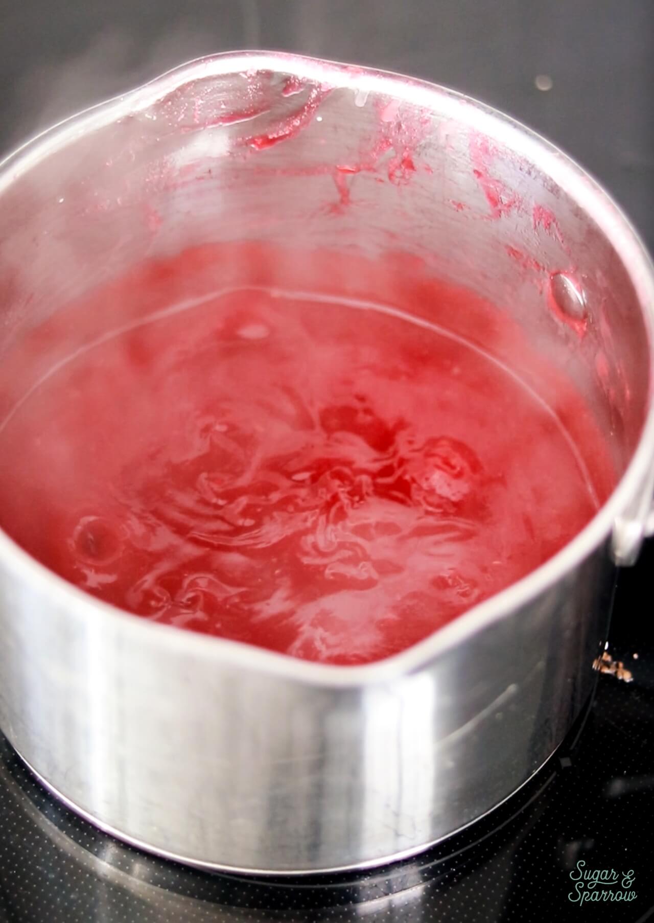 thickened raspberry filling