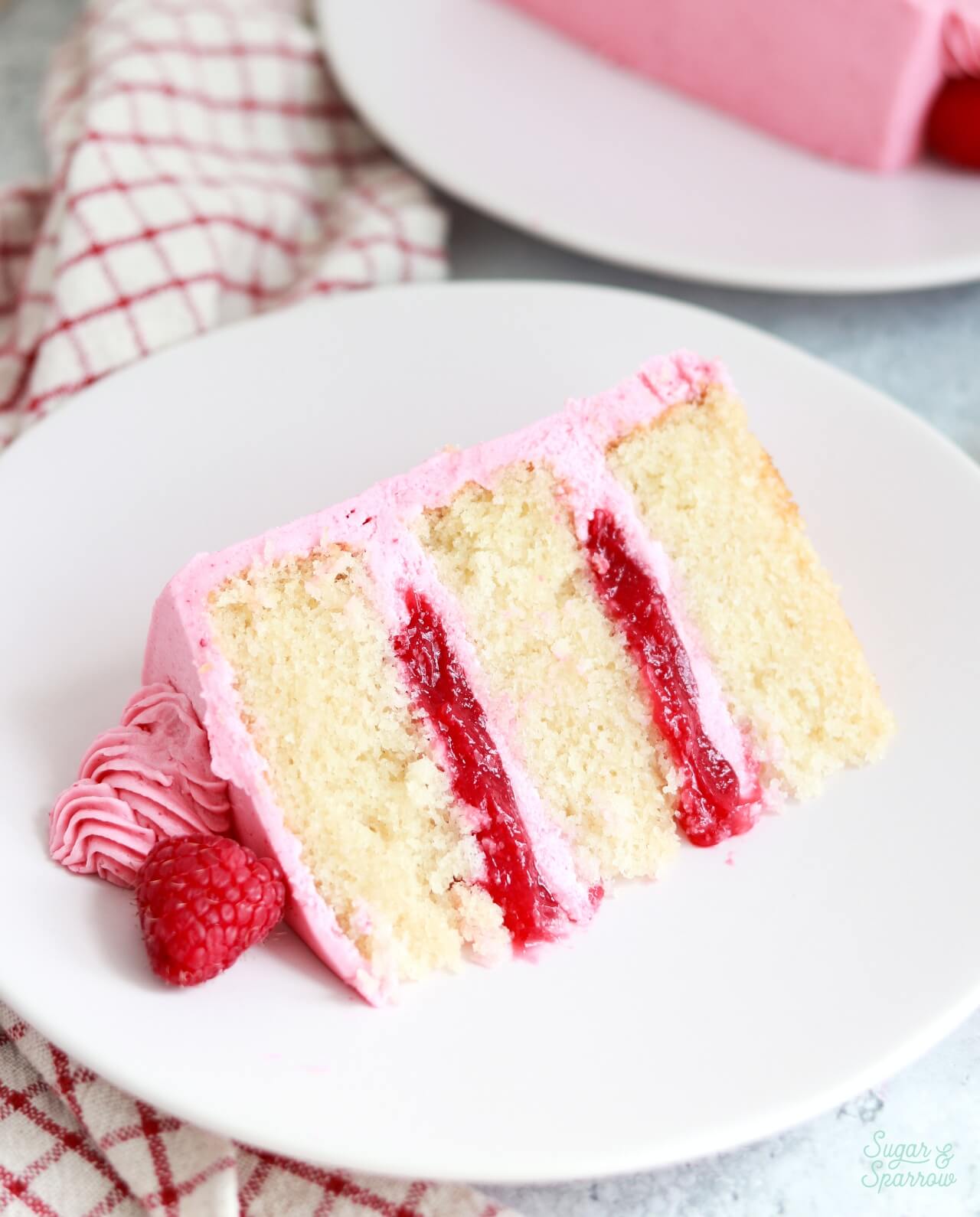 vanilla cake with raspberry filling recipe