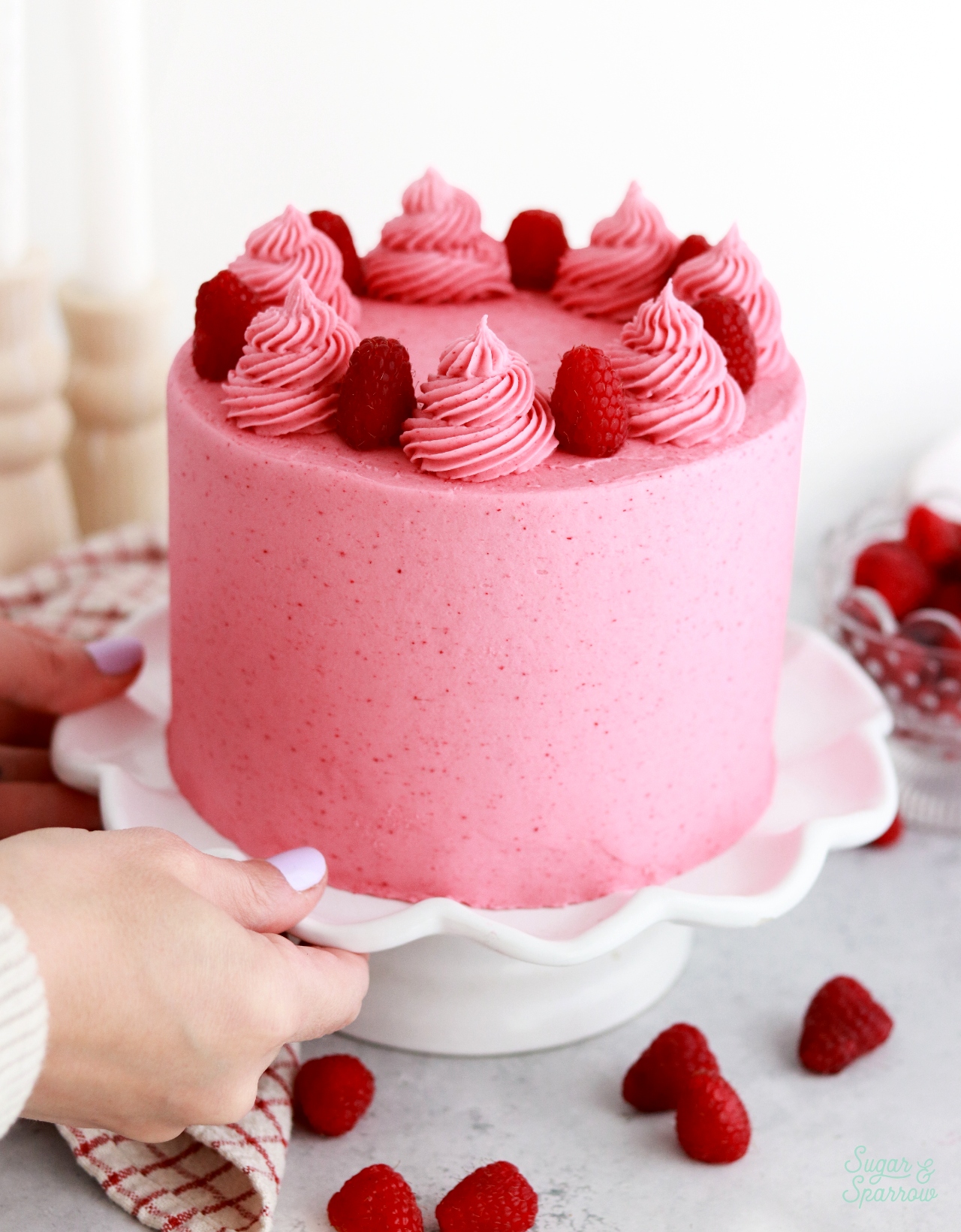 vanilla raspberry layer cake recipe