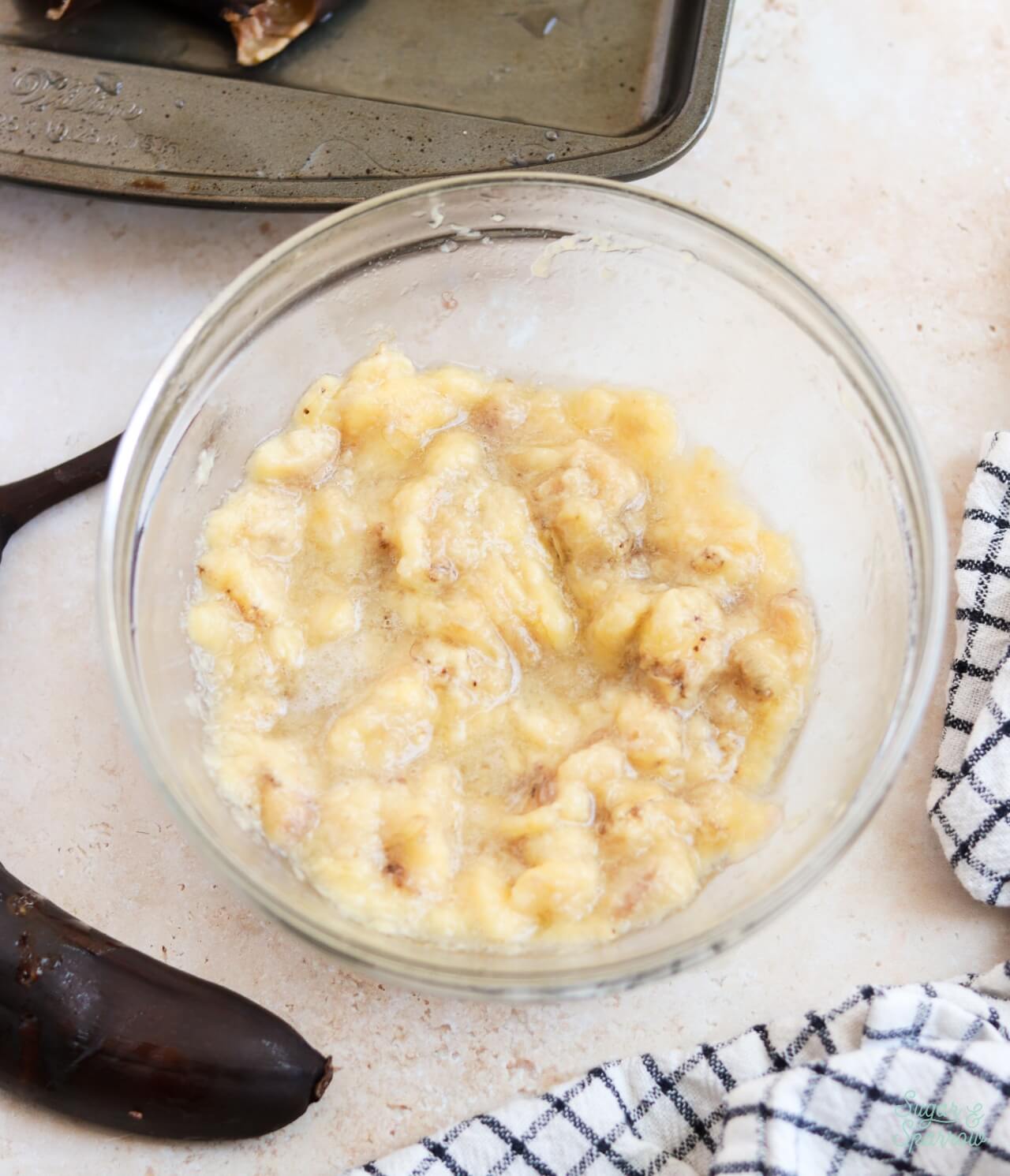 how to mash bananas for baking