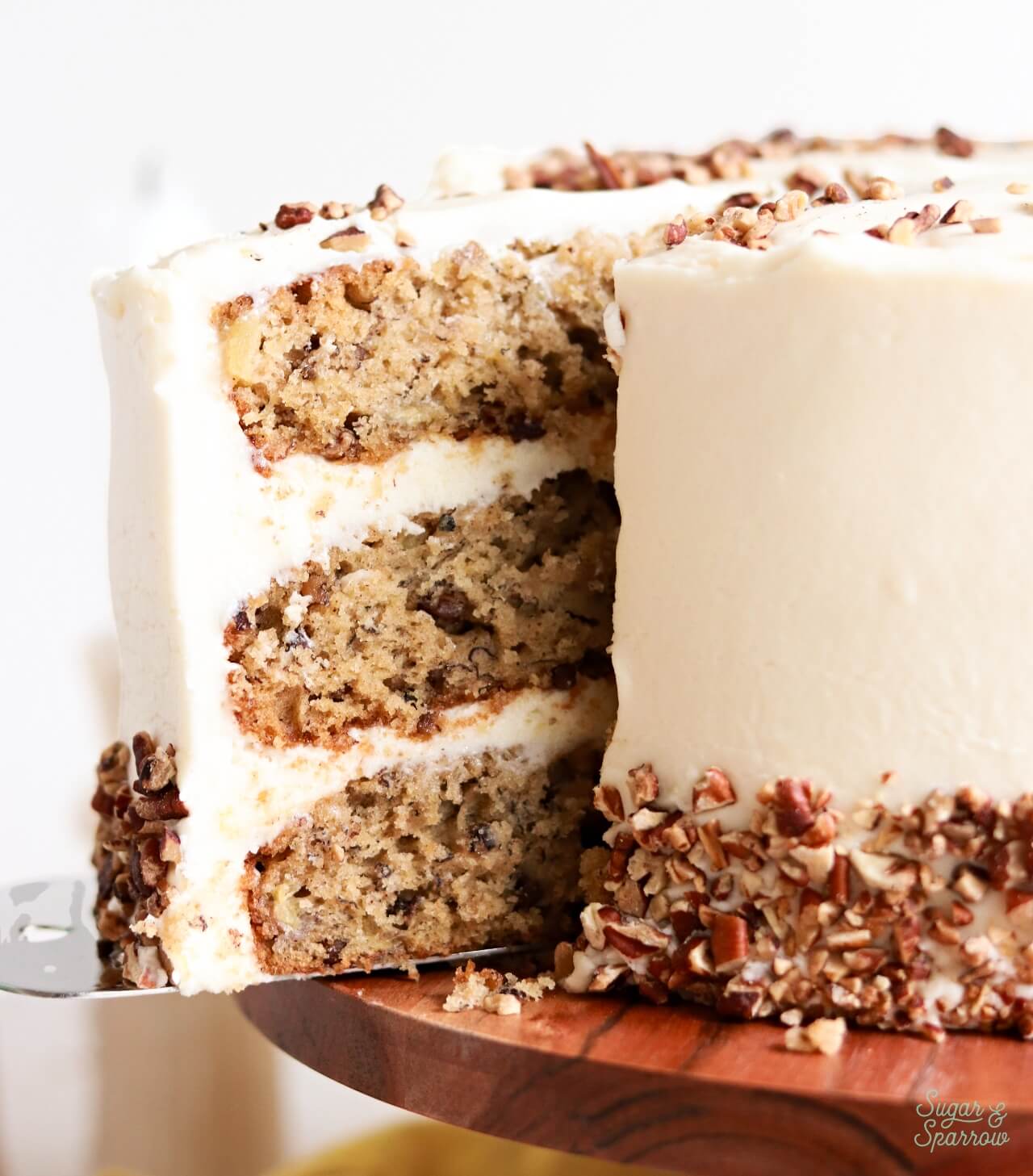 hummingbird cake slice