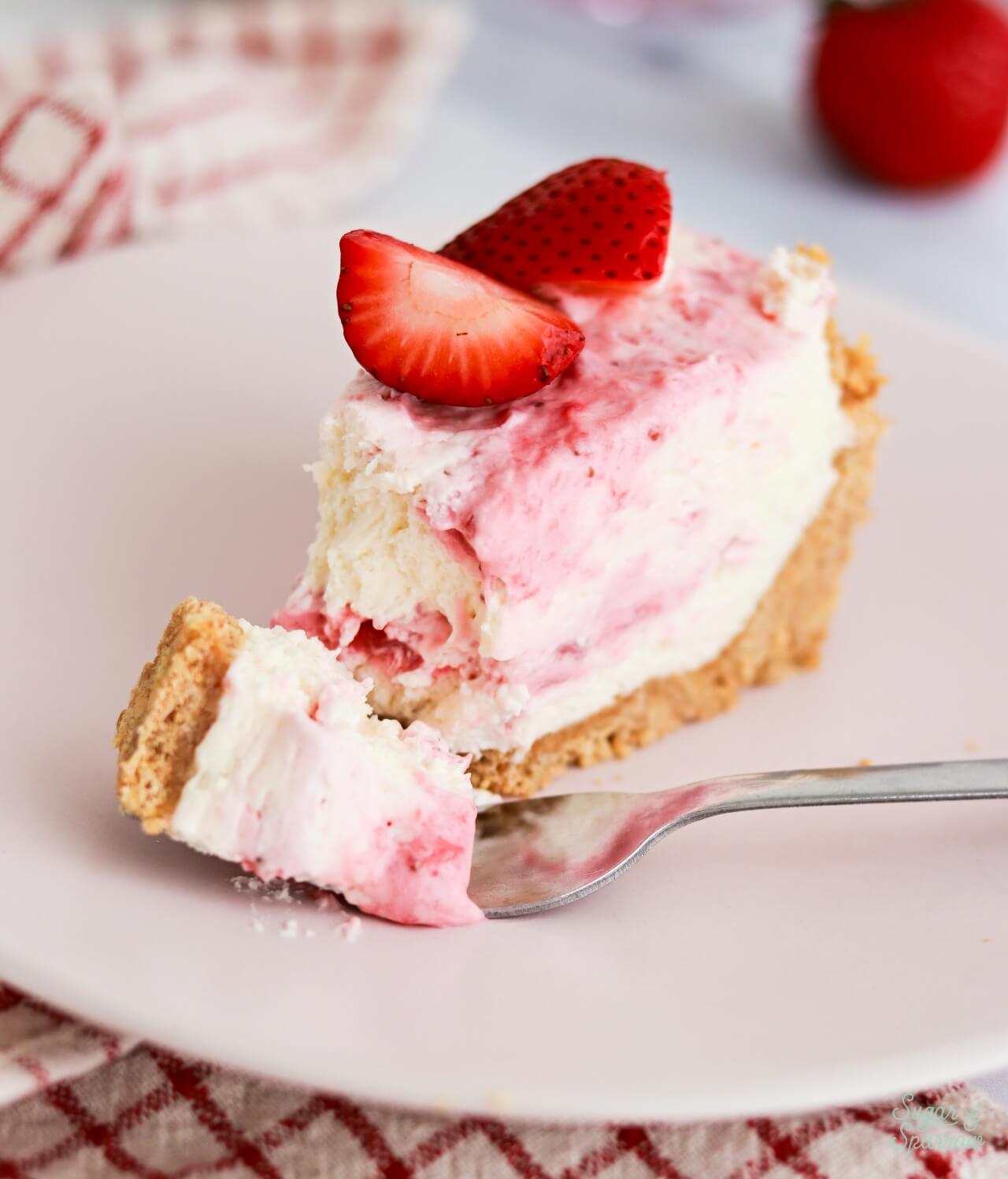 no-bake strawberry cheesecake recipe
